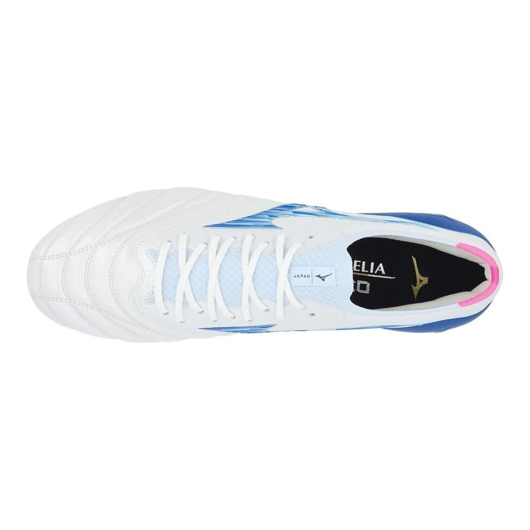 Mizuno Morelia Neo IV Beta Made in Japan FG Urban Electric - White/Tanager Turquoise/Pink