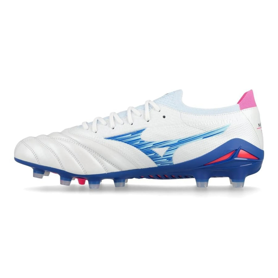 Mizuno Morelia Neo IV Beta Made in Japan FG Urban Electric - White/Tanager Turquoise/Pink