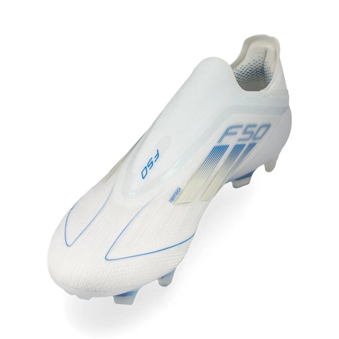 adidas F50 Elite Laceless FG Polar Victory - Footwear White/Silver Metallic/Bright Royal
