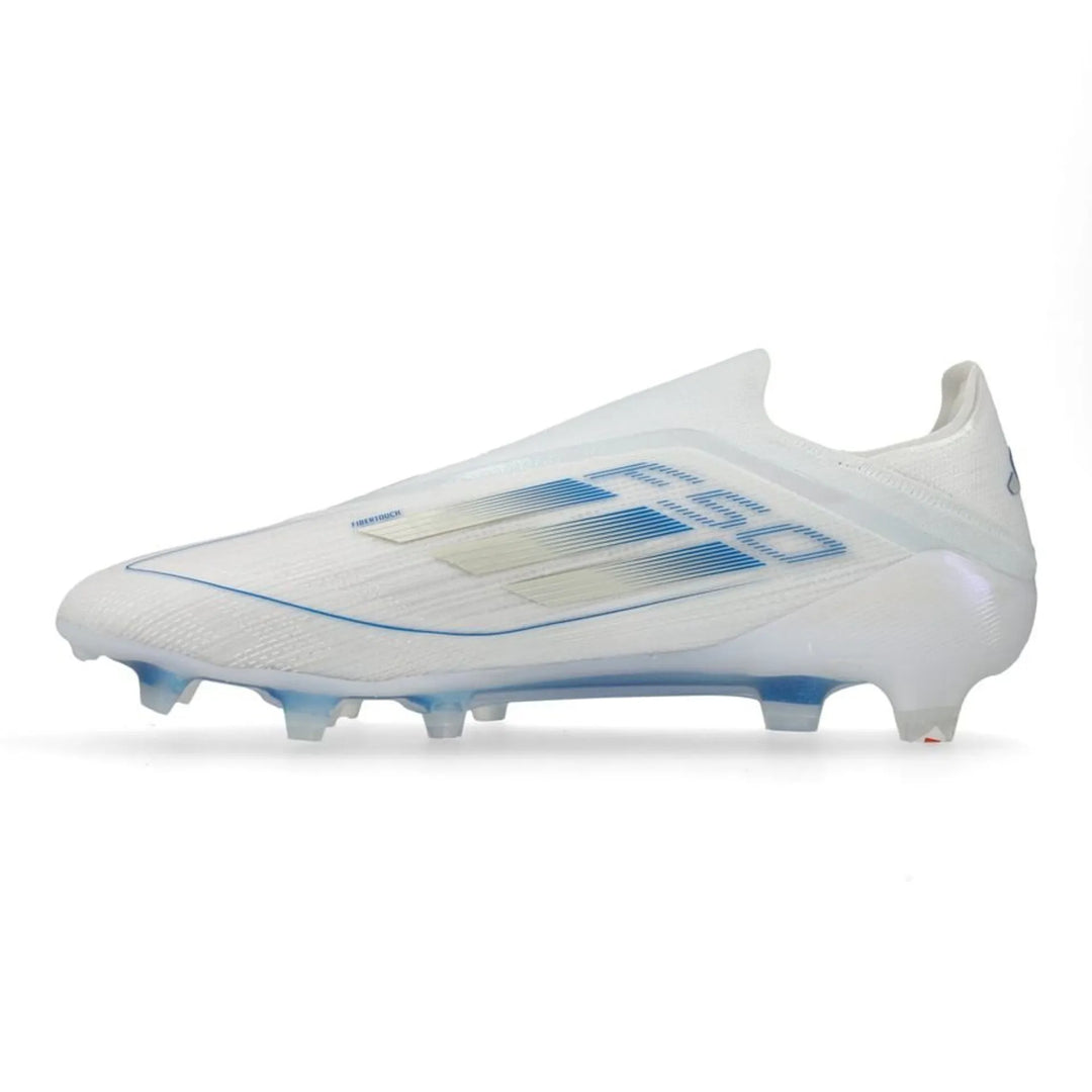 adidas F50 Elite Laceless FG Polar Victory - Footwear White/Silver Metallic/Bright Royal