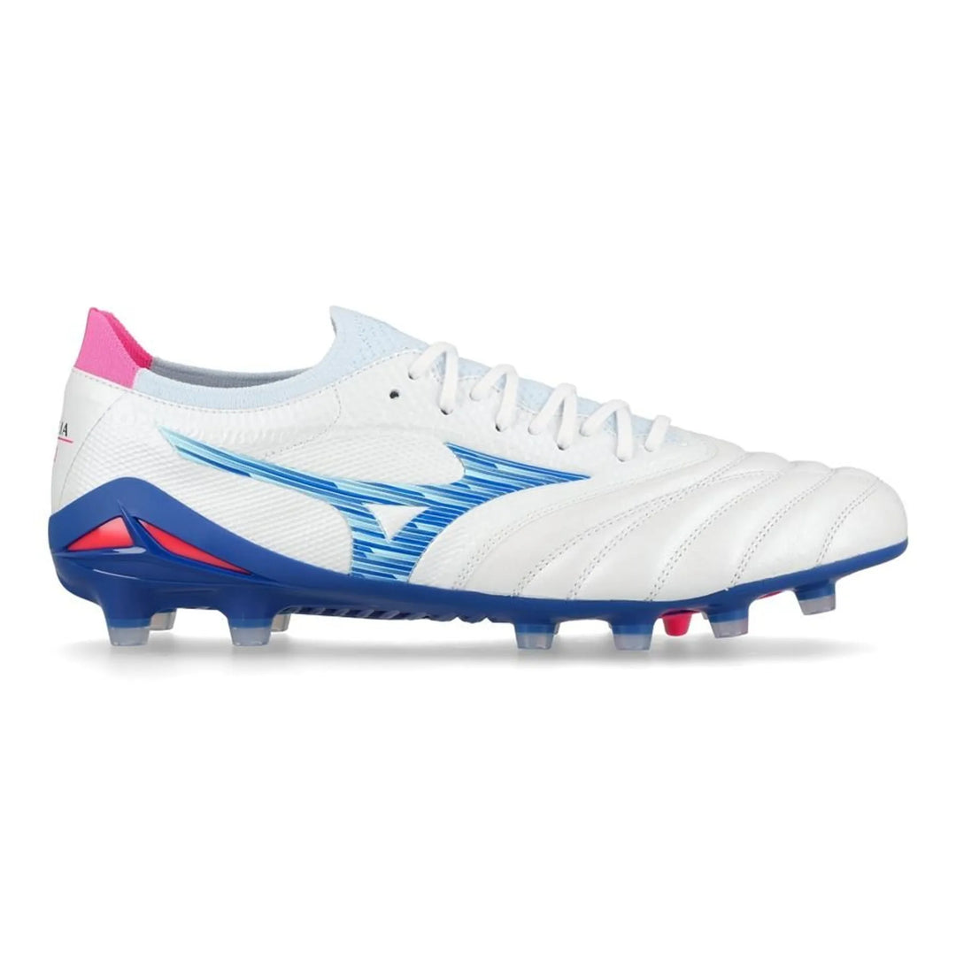 Mizuno Morelia Neo IV Beta Made in Japan FG Urban Electric - White/Tanager Turquoise/Pink